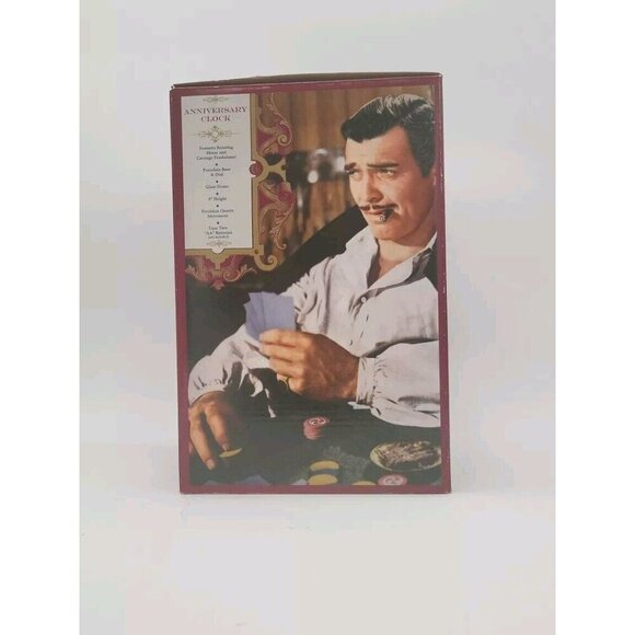 Gone With The Wind Anniversary Clock w/Horse & Carriage Pendulums 9 Inch NIB - Picture 5 of 7